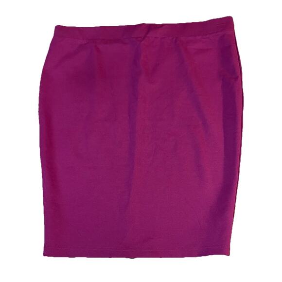 Torrid Skirt Womens 2 2x 18/20 Pull On Fuchsia Pick Pencil Straight Skirt - Picture 1 of 9